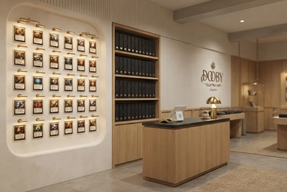 DOOBY card wall, storage folders and register